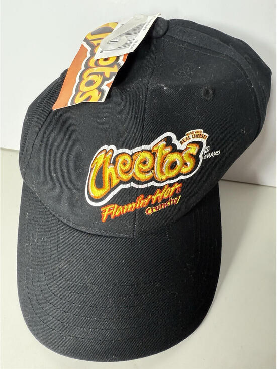 Other - Cheetos Flamin Hot Crunchy Black Adjustable Strap Hat Cap Brand New